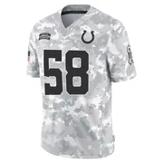 Arctic Camo Men's Austin Ajiake Indianapolis Colts Limited 2024 Salute to Service Jersey