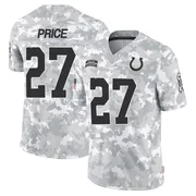 Arctic Camo Men's D'vonte Price Indianapolis Colts Limited 2024 Salute to Service Jersey