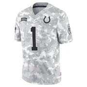 Arctic Camo Men's Josh Downs Indianapolis Colts Limited 2024 Salute to Service Jersey