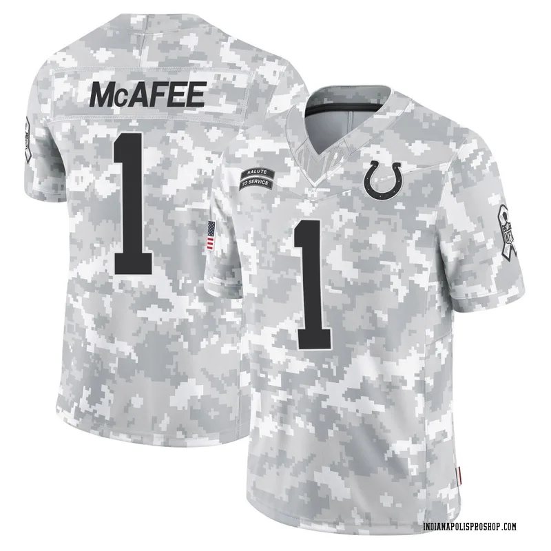 Arctic Camo Men's Pat McAfee Indianapolis Colts Limited 2024 Salute to Service Jersey