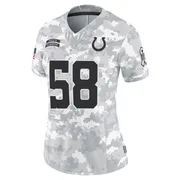 Arctic Camo Women's Austin Ajiake Indianapolis Colts Limited 2024 Salute to Service Jersey