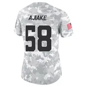 Arctic Camo Women's Austin Ajiake Indianapolis Colts Limited 2024 Salute to Service Jersey