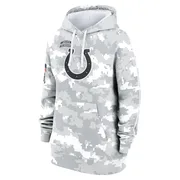 Arctic Camo Women's Indianapolis Colts 2024 Salute To Service Club Fleece Pullover Hoodie