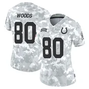 Arctic Camo Women's Jelani Woods Indianapolis Colts Limited 2024 Salute to Service Jersey