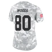 Arctic Camo Women's Jelani Woods Indianapolis Colts Limited 2024 Salute to Service Jersey