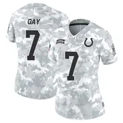 Arctic Camo Women's Matt Gay Indianapolis Colts Limited 2024 Salute to Service Jersey