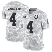 Arctic Camo Youth Adam Vinatieri Indianapolis Colts Limited 2024 Salute to Service Jersey