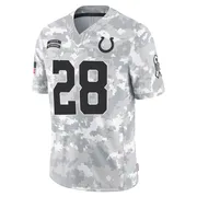 Arctic Camo Youth Jonathan Taylor Indianapolis Colts Limited 2024 Salute to Service Jersey