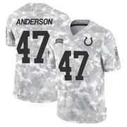 Arctic Camo Youth Liam Anderson Indianapolis Colts Limited 2024 Salute to Service Jersey