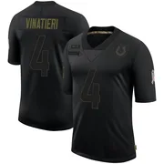 Black Men's Adam Vinatieri Indianapolis Colts Limited 2020 Salute To Service Jersey