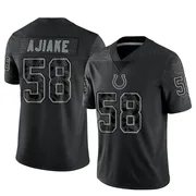 Black Men's Austin Ajiake Indianapolis Colts Limited Reflective Jersey