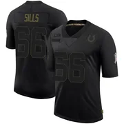 Black Men's Josh Sills Indianapolis Colts Limited 2020 Salute To Service Jersey