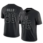 Black Men's Josh Sills Indianapolis Colts Limited Reflective Jersey