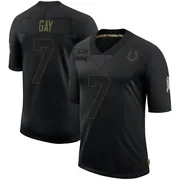 Black Men's Matt Gay Indianapolis Colts Limited 2020 Salute To Service Jersey