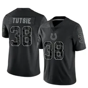 Black Men's Michael Tutsie Indianapolis Colts Limited Reflective Jersey