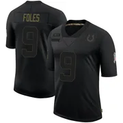 Black Men's Nick Foles Indianapolis Colts Limited 2020 Salute To Service Jersey