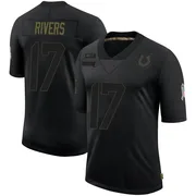 Black Men's Philip Rivers Indianapolis Colts Limited 2020 Salute To Service Jersey