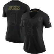 Black Women's Amari Rodgers Indianapolis Colts Limited 2020 Salute To Service Jersey