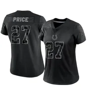 Black Women's D'vonte Price Indianapolis Colts Limited Reflective Jersey