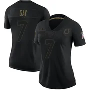 Black Women's Matt Gay Indianapolis Colts Limited 2020 Salute To Service Jersey