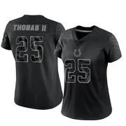 Black Women's Rodney Thomas II Indianapolis Colts Limited Reflective Jersey