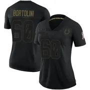 Black Women's Tanor Bortolini Indianapolis Colts Limited 2020 Salute To Service Jersey