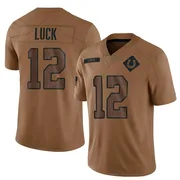 Brown Men's Andrew Luck Indianapolis Colts Limited 2023 Salute To Service Jersey