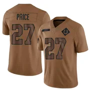 Brown Men's D'vonte Price Indianapolis Colts Limited 2023 Salute To Service Jersey