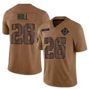 Brown Men's Evan Hull Indianapolis Colts Limited 2023 Salute To Service Jersey