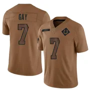 Brown Men's Matt Gay Indianapolis Colts Limited 2023 Salute To Service Jersey