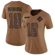 Brown Women's Peyton Manning Indianapolis Colts Limited 2023 Salute To Service Jersey