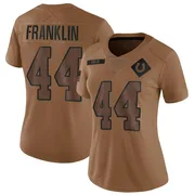 Brown Women's Zaire Franklin Indianapolis Colts Limited 2023 Salute To Service Jersey