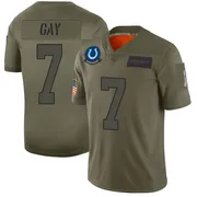 Camo Men's Matt Gay Indianapolis Colts Limited 2019 Salute to Service Jersey