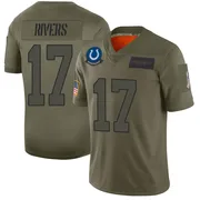 Camo Men's Philip Rivers Indianapolis Colts Limited 2019 Salute to Service Jersey