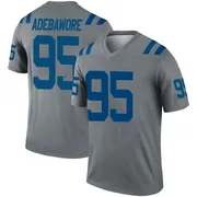 Gray Men's Adetomiwa Adebawore Indianapolis Colts Legend Inverted Jersey