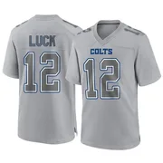 Gray Men's Andrew Luck Indianapolis Colts Game Atmosphere Fashion Jersey