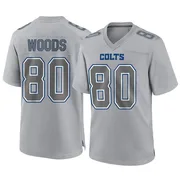 Gray Men's Jelani Woods Indianapolis Colts Game Atmosphere Fashion Jersey