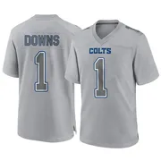 Gray Men's Josh Downs Indianapolis Colts Game Atmosphere Fashion Jersey