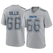 Gray Men's Josh Sills Indianapolis Colts Game Atmosphere Fashion Jersey