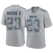 Gray Men's Kenny Moore II Indianapolis Colts Game Atmosphere Fashion Jersey