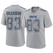 Gray Men's Kylen Granson Indianapolis Colts Game Atmosphere Fashion Jersey