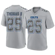 Gray Men's Rodney Thomas II Indianapolis Colts Game Atmosphere Fashion Jersey