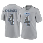 Gray Men's Sam Ehlinger Indianapolis Colts Game Atmosphere Fashion Jersey