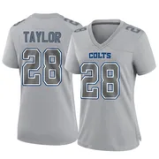 Gray Women's Jonathan Taylor Indianapolis Colts Game Atmosphere Fashion Jersey