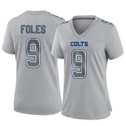 Gray Women's Nick Foles Indianapolis Colts Game Atmosphere Fashion Jersey