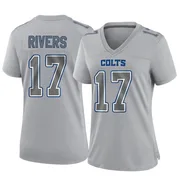 Gray Women's Philip Rivers Indianapolis Colts Game Atmosphere Fashion Jersey