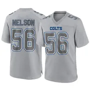 Gray Youth Quenton Nelson Indianapolis Colts Game Atmosphere Fashion Jersey