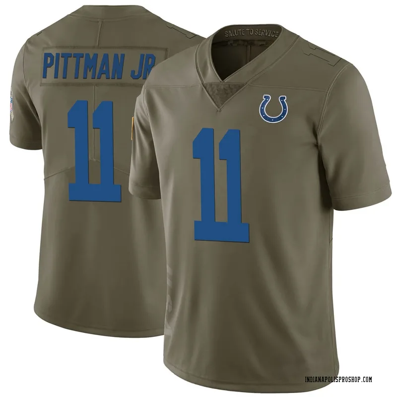 Green Youth Michael Pittman Jr. Indianapolis Colts Limited 2017 Salute to  Service Jersey