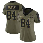 Olive Women's Jack Doyle Indianapolis Colts Limited 2021 Salute To Service Jersey