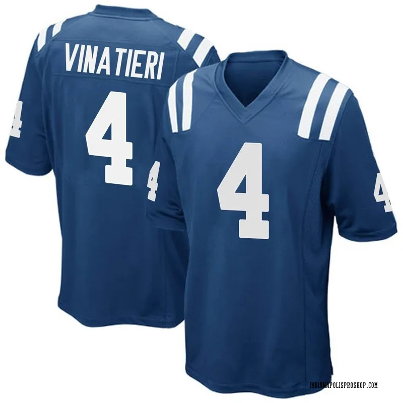 Royal Blue Men's Adam Vinatieri Indianapolis Colts Game Team Color Jersey